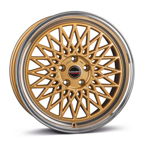 B gold rim polished