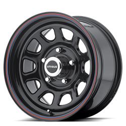 AR767 GLOSS BLACK STEEL WITH RED AND BLUE STRIPE