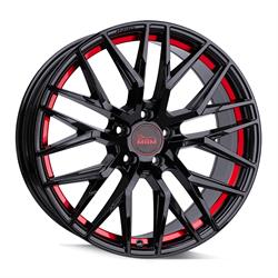 BLACK PAINTED RED INSIDE