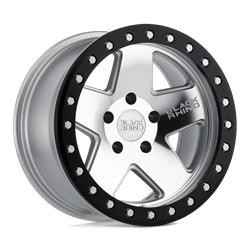 CRAWLER SILVER W/ MIRROR FACE & BLACK LIP RING