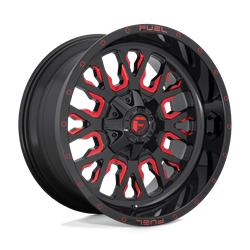 D612 STROKE GLOSS BLACK RED TINTED CLEAR