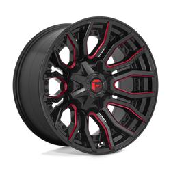 D712 RAGE GLOSS BLACK RED TINTED CLEAR