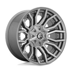 D713 RAGE PLATINUM BRUSHED GUN METAL TINTED CLEAR