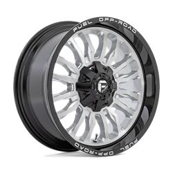 D798 ARC SILVER BRUSHED FACE WITH MILLED BLACK LIP