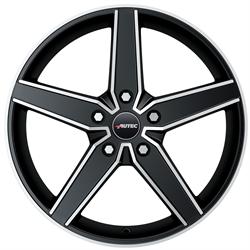 Delano black matt polished