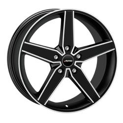 Delano black matt polished