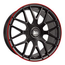GT1 MATT BLACK LIP RED