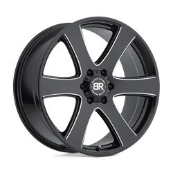 HAKA GLOSS BLACK W/ MILLED SPOKES