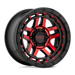 KM540 RECON GLOSS BLACK MACHINED WITH RED TINT