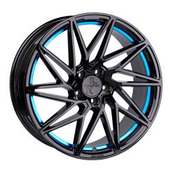 KT17 HURRICANE BLACK PAINTED BLUE INSIDE