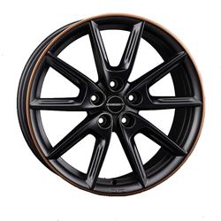 LX18 black matt rim copper