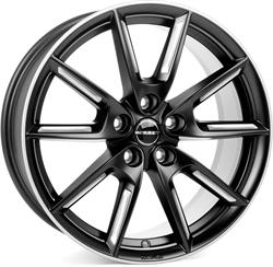 LX19 black matt silver spoke rim