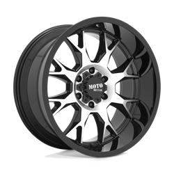 MO806 GLOSS BLACK MACHINED