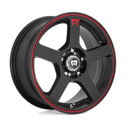 MR116 FS5 MATTE BLACK RED RACING STRIPE