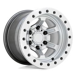 OFFSHOOT BEADLOCK GLOSS SILVER WITH MACHINED FACE