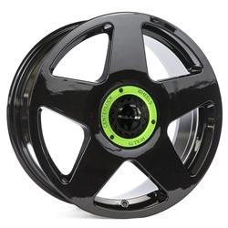 R14 Gloss black center lock green