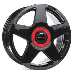 R14 Gloss black center lock red