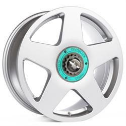 R14 silver center lock turquesa