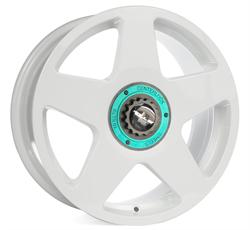 R14 white center lock turquesa