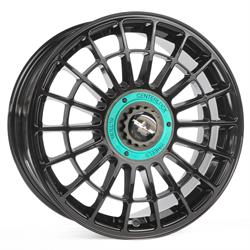 R21 Gloss black center lock turquesa