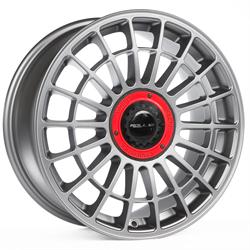 R21 Matt antracithe center lock red