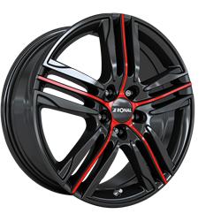 R57 MCR JETBLACK RED SPOKE