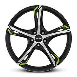 R62 Green JETBLACK MATT FRONTKOPIERT