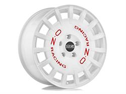 RALLY RACING RACE WHITE RED LETTERING