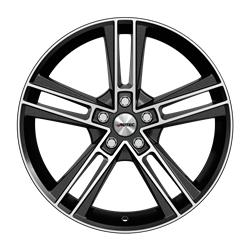 Rias black metallic polished