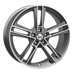 Rias titanium silver matt polished