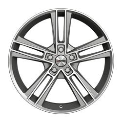 Rias titanium silver matt polished