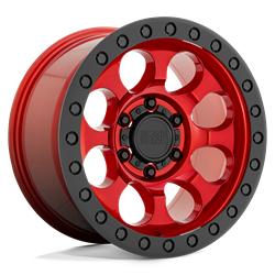 RIOT CANDY RED W/ BLACK RING & BOLTS