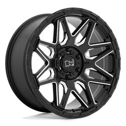 SHOCKWAVE GLOSS BLACK WITH MILLED SPOKES