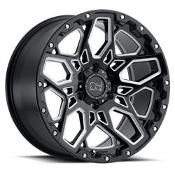 SHRAPNEL GLOSS BLACK W/ MILLED SPOKES