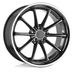 SWEEP GLOSS GUNMETAL W/ STAINLESS LIP