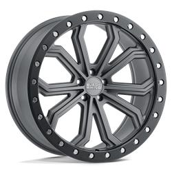 TRABUCO MATTE GUNMETAL W/ BLACK RING & SILVER BOLTS