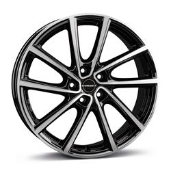 V black polished glossy