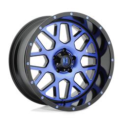 XD820 GRENADE SATIN BLACK MACHINED FACE WITH BLUE TINTED CLEAR COAT