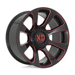 XD854 REACTOR GLOSS BLACK MILLED WITH RED TINT